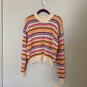 100% cotton cropped summer knit